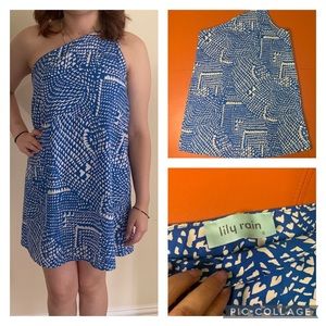 Lily Rain One Shoulder Dress S